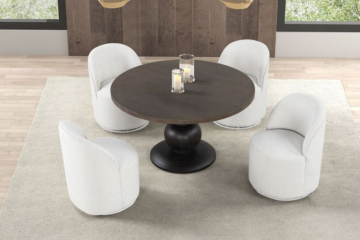 Essen Espresso 54" Round Dining Table