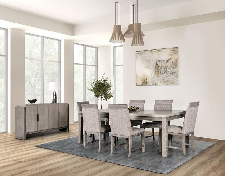 Gristalt Gray and Stone Gray Rectangular Dining Room Set