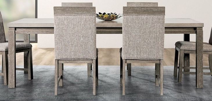 Gristalt Gray and Stone Gray 90" Rectangular Dining Table