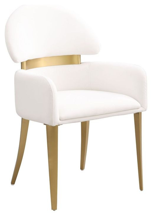 Northam White Upholstered Arm Chair Set of 2