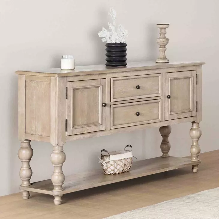 Chesapeake Light White Wash 2 Door Server