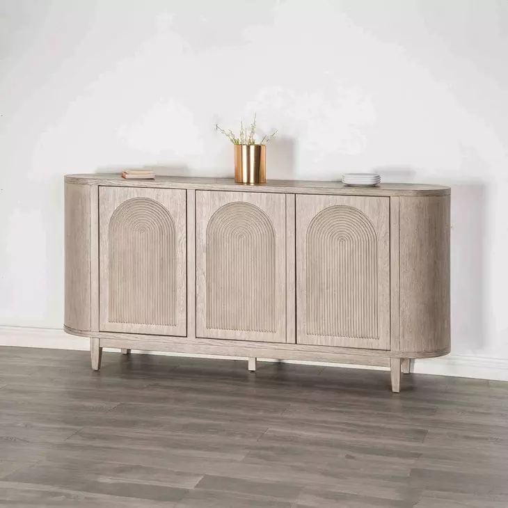 Sterling West White Oak 3 Door Server