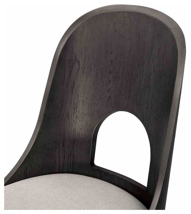 Sterling West Ash Gray and White Upholstered Counter Height Chair Set of 2