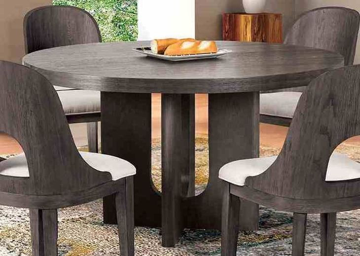 Sterling West Ash Gray Round Dining Room Set