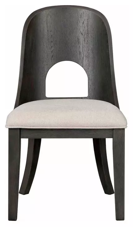 Sterling West Ash Gray and White Upholstered Side Chair Set of 2