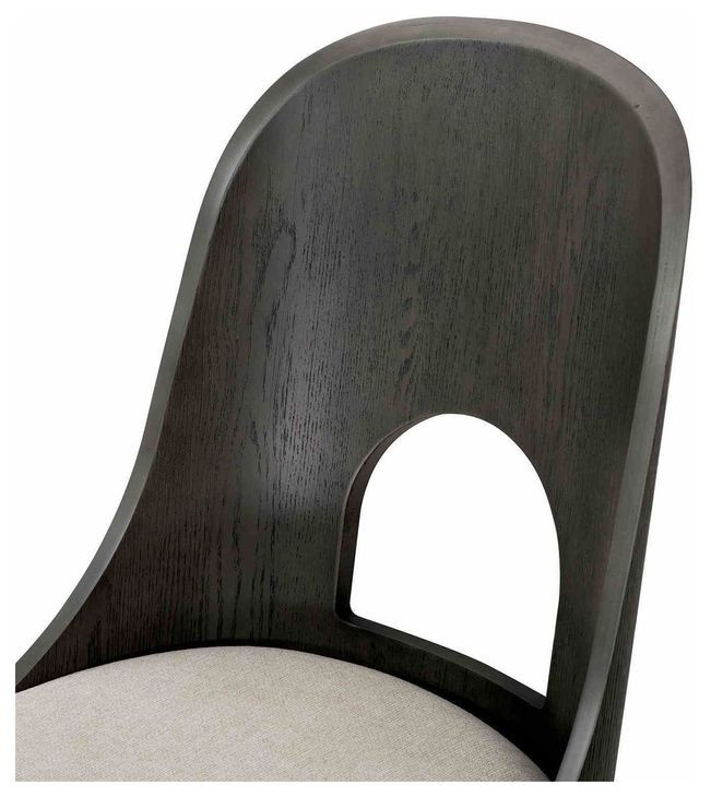 Sterling West Ash Gray and White Upholstered Side Chair Set of 2