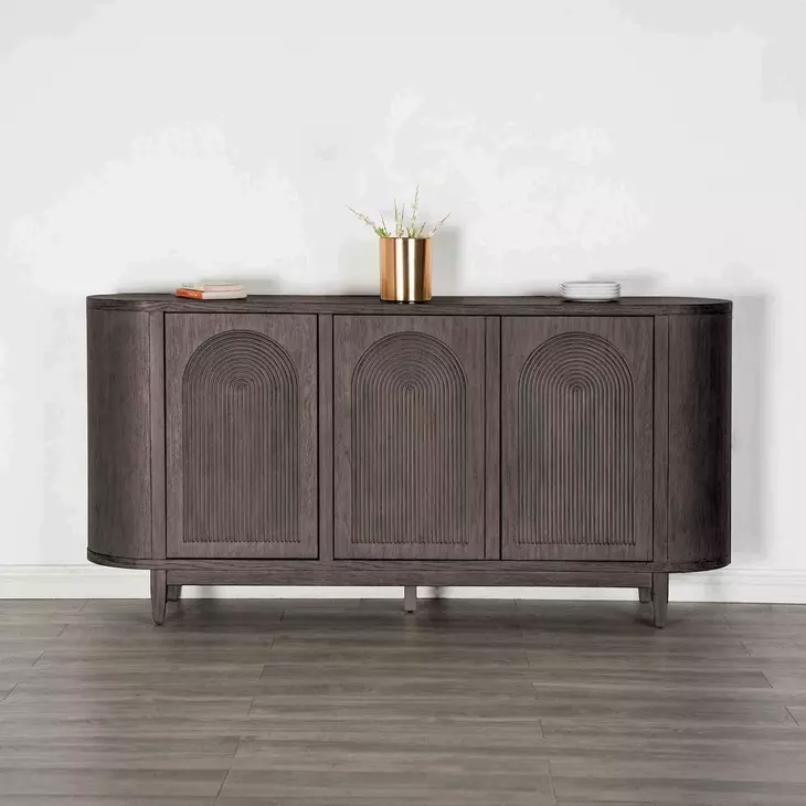 Sterling West Ash Gray 3 Door Server