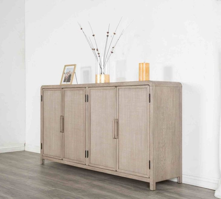 Belize Natural Oak 4 Door Server