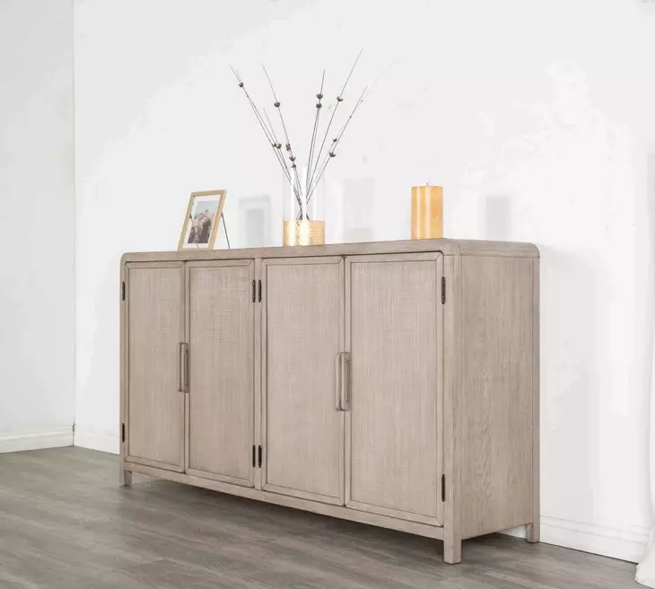 Belize Natural Oak 4 Door Server