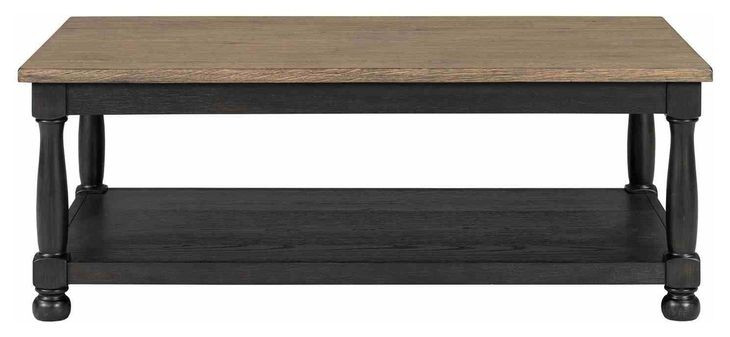 Neue Mills Weathered Black and Brown Rectangular Occassional Table