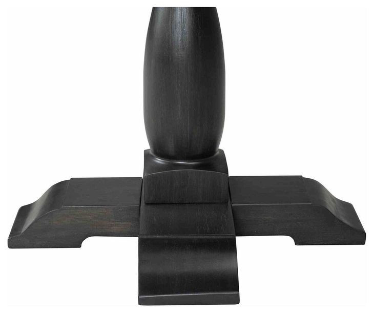 Neue Mills Weathered Black and Brown Round End Table