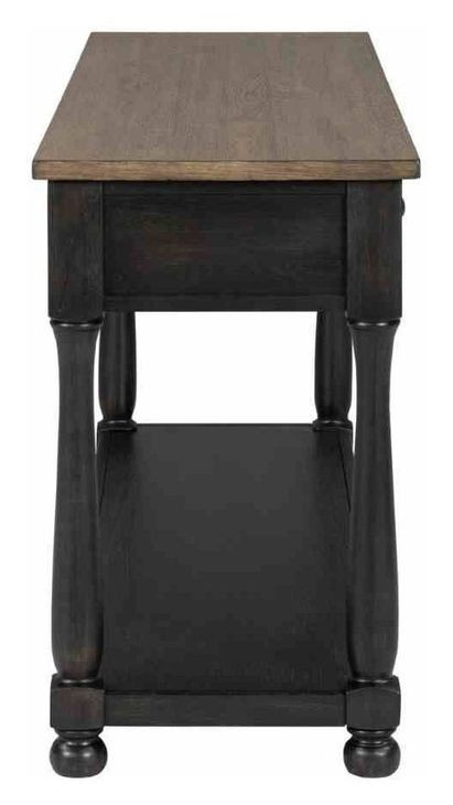 Neue Mills Weathered Black and Brown Rectangular Occassional Table