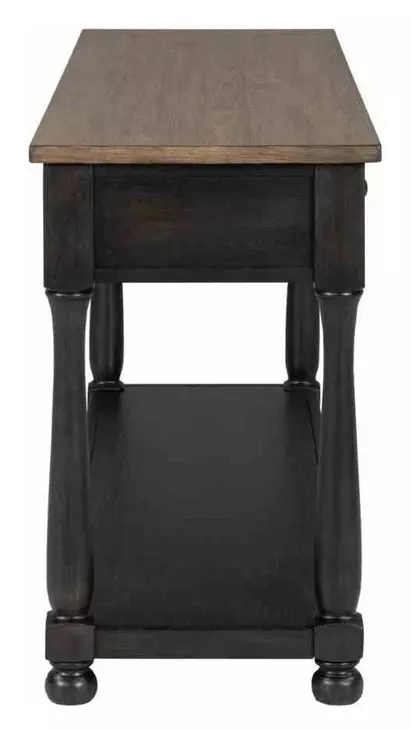 Neue Mills Weathered Black and Brown Rectangular Occasional Table