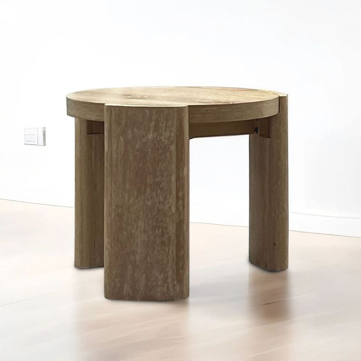 Poltimore Oak Round Round Occasional Table Set