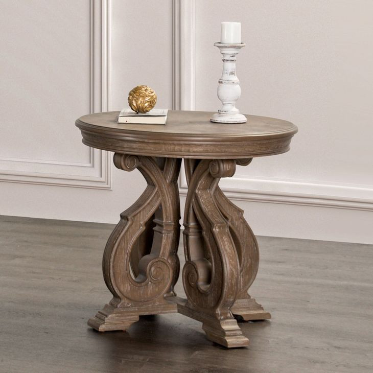 Giordani Weathered Oak Square End Table