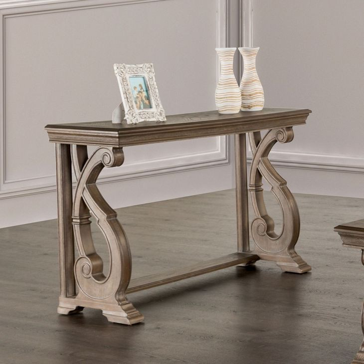 Giordani Weathered Oak Rectangular Sofa Table
