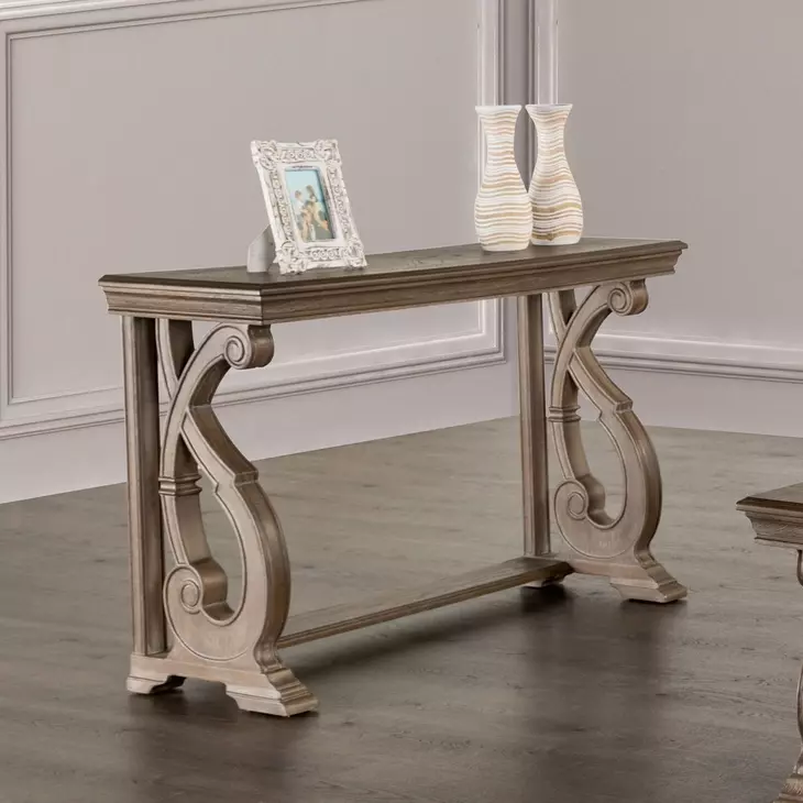 Giordani Weathered Oak Rectangular Sofa Table