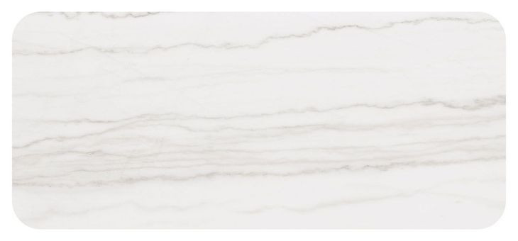 Virden Black and White Rectangular Marble Top Cocktail Table