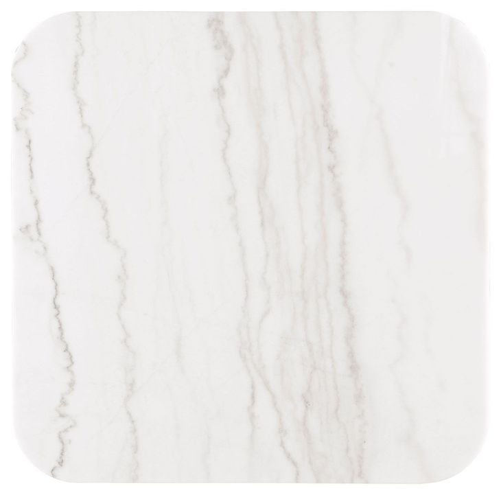 Virden Black and White Square Marble Top Cocktail Table