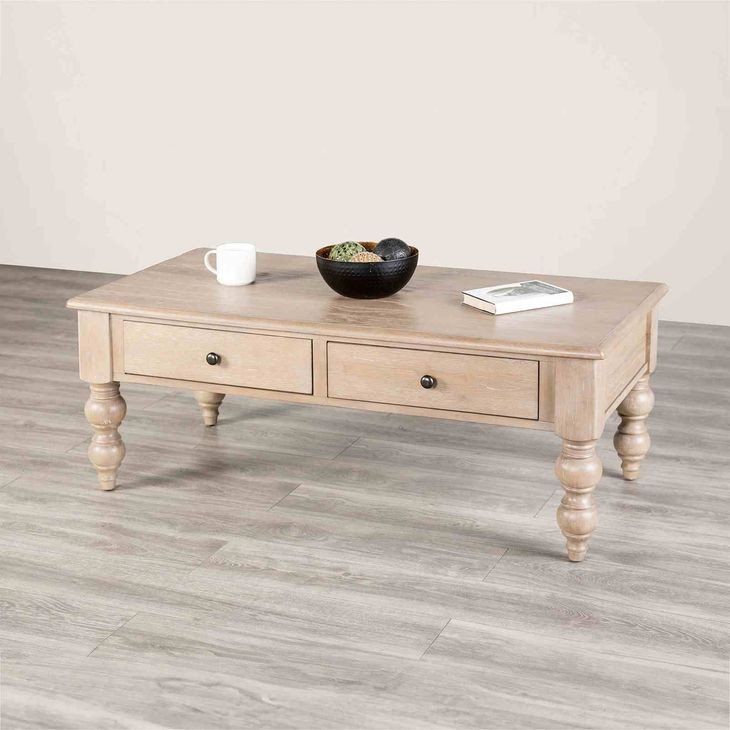 Chesapeake Light White Wash Rectangular Occassional Table