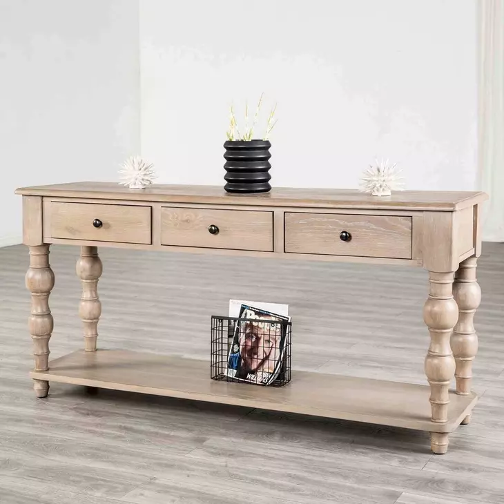 Chesapeake Light White Wash Rectangular Occasional Table