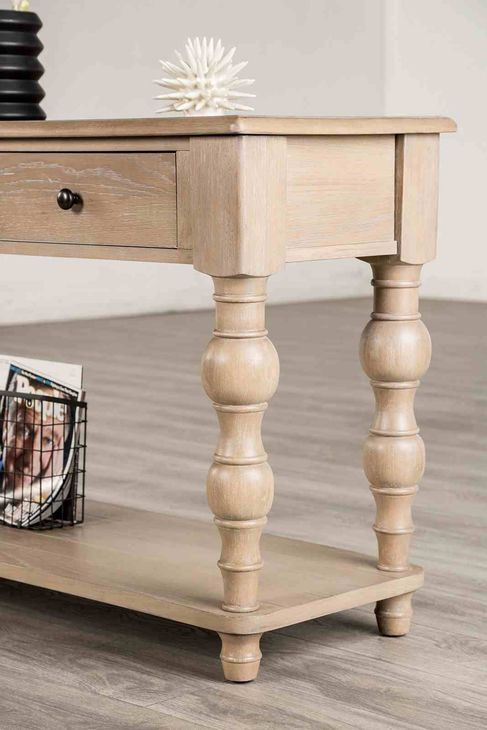 Chesapeake Light White Wash Rectangular Sofa Table