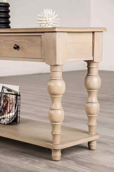 Chesapeake Light White Wash Rectangular Sofa Table