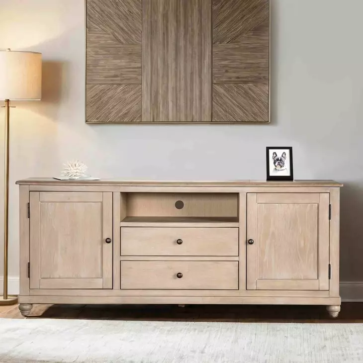 Chesapeake Light White Wash 72" TV Stand