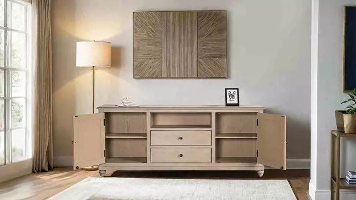 Chesapeake Light White Wash 72" TV Stand