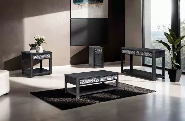 Sterling West Ash Gray Rectangular Occassional Table