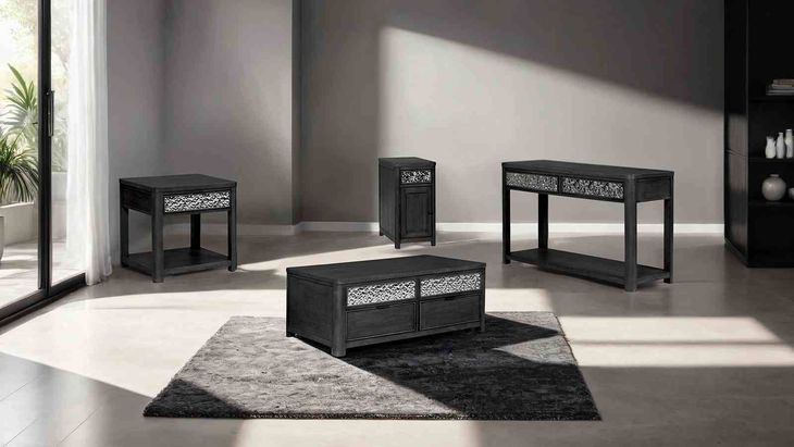 Sterling West Ash Gray Rectangular Lift Top Occassional Table