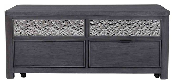 Sterling West Ash Gray Rectangular Lift Top Cocktail Table