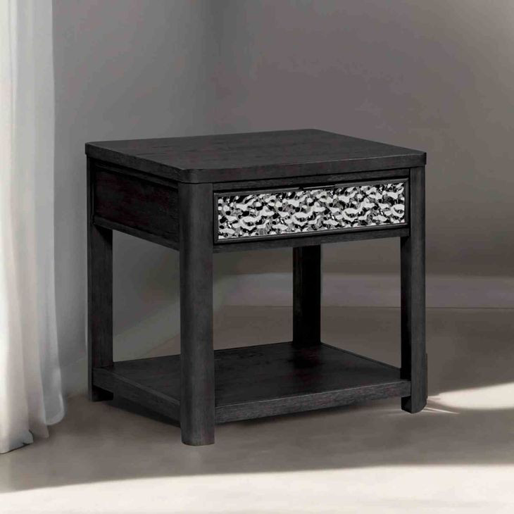 Sterling West Ash Gray Square End Table