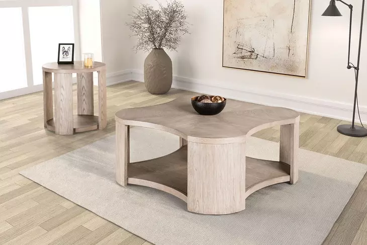 Conisbrough Oak Round End Table