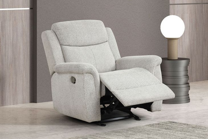 Sandbach Light Gray 35" Manual Glider Recliner