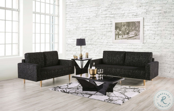 Elverum Black Living Room Set from Furniture of America | Coleman Furniture