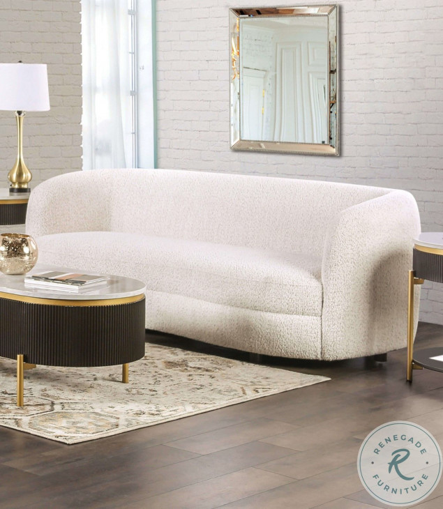 Versoix Off White Living Room Set from Furniture of America | Coleman ...