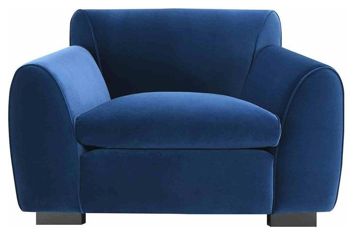 Severo Royal Blue Upholstered Accent Chair