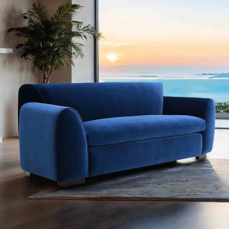 Severo Royal Blue 69" Loveseat