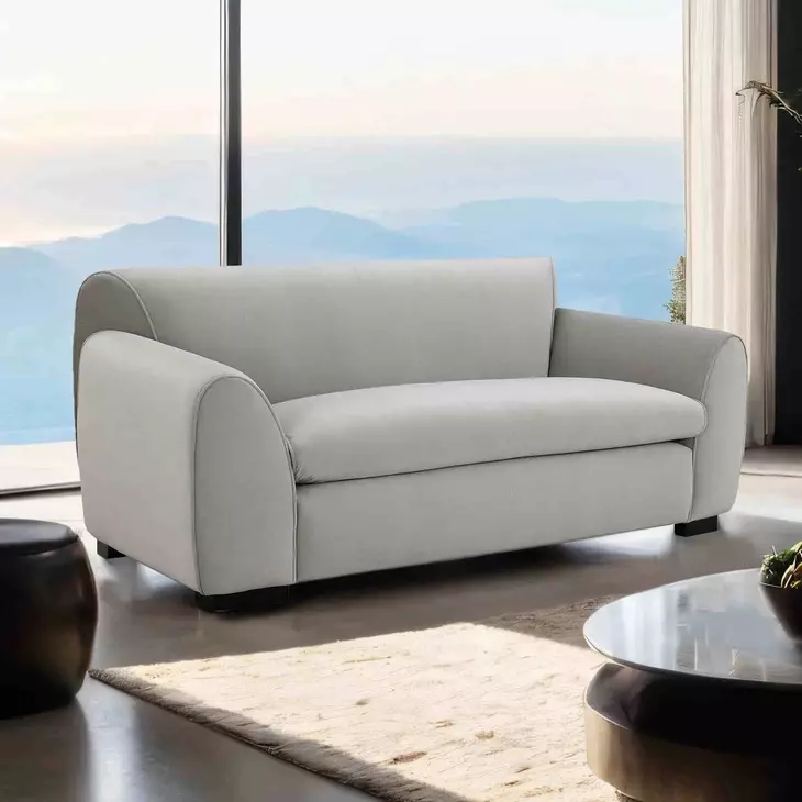 Severo Light Gray 69" Loveseat