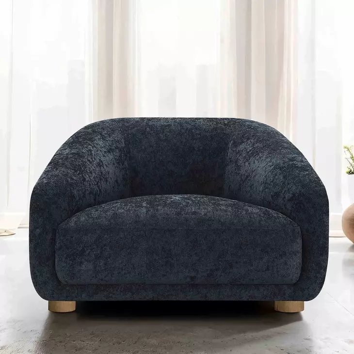 Kolvere Black Upholstered Accent Chair