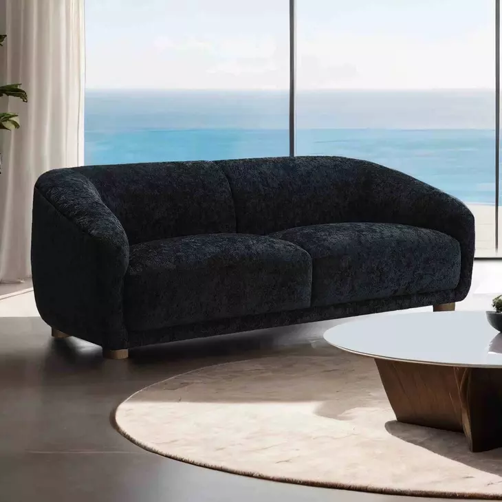 Kolvere Black 68" Loveseat