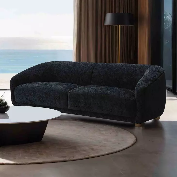Kolvere Black 88" Sofa