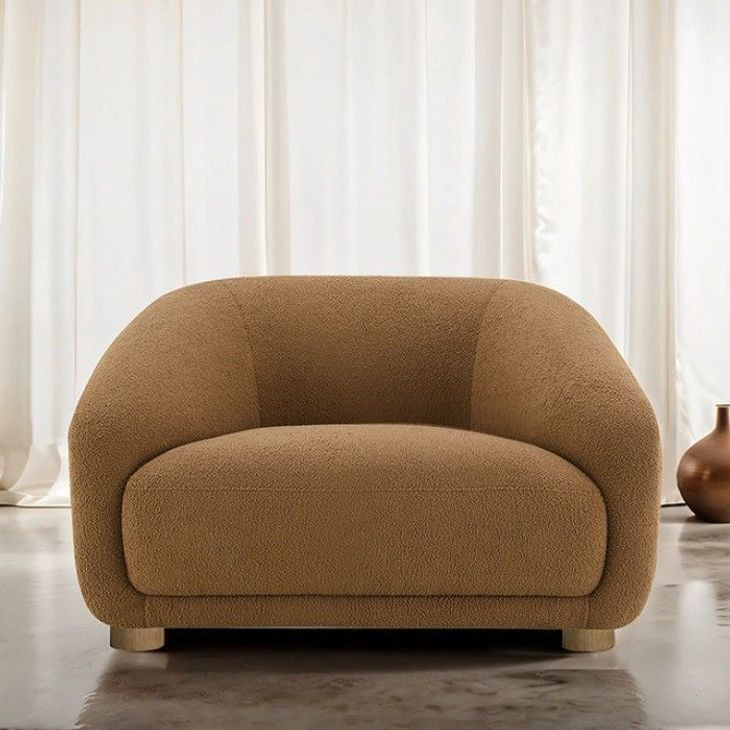 Kolvere Brown Upholstered Accent Chair