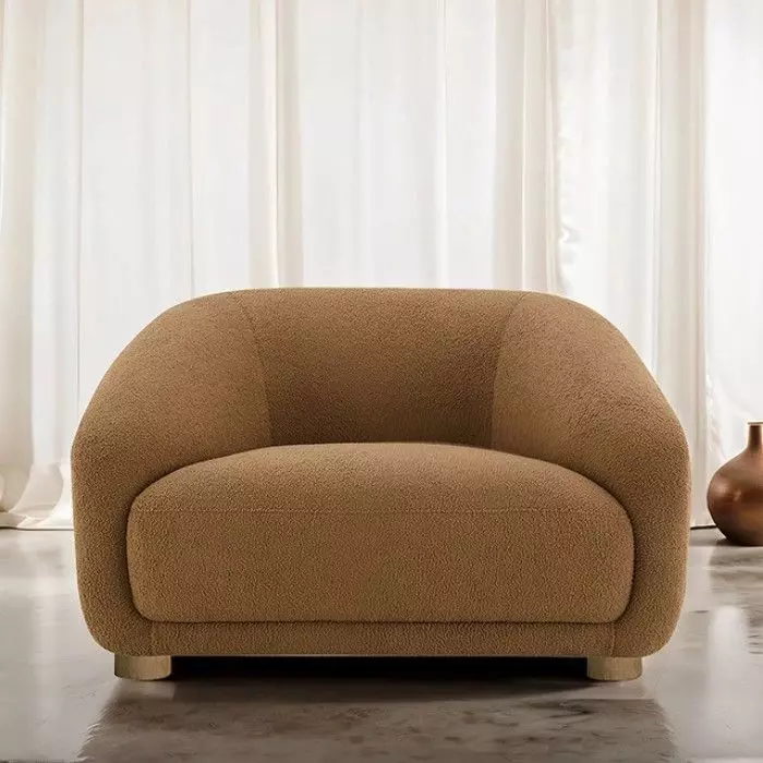 Kolvere Brown Upholstered Accent Chair