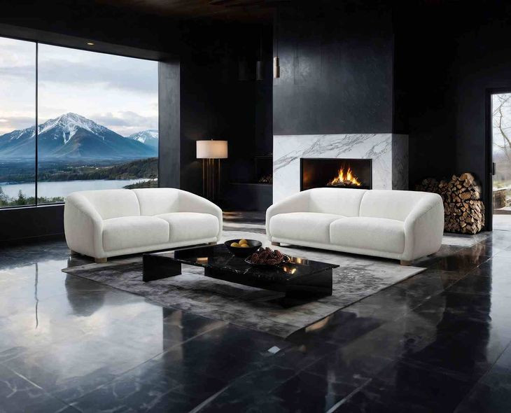 Kolvere White Living Room Set