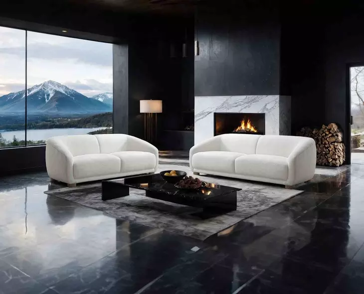 Kolvere White Living Room Set