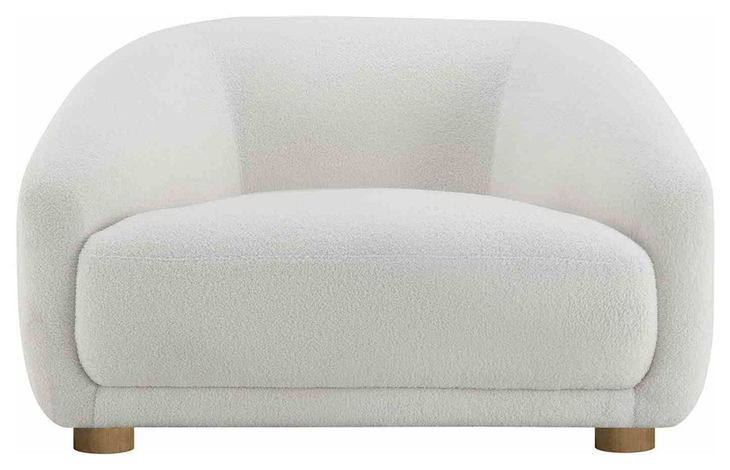 Kolvere White Upholstered Accent Chair