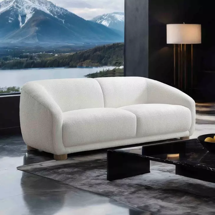 Kolvere White 68" Loveseat