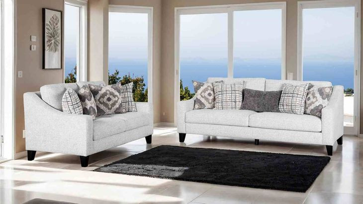 Turnham White 64" Loveseat